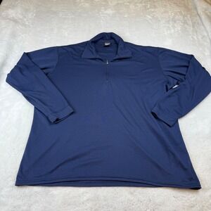 Patagonia Capilene Men's XL Blue‎ 1/4 Zip Long Sleeve Performance Shirt Made USA